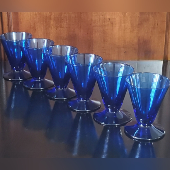 (6) Cobalt Blue 2oz Double Shot, Cordial, Shooter, Sake, Liquor, Shooter Glasses - Picture 10 of 10